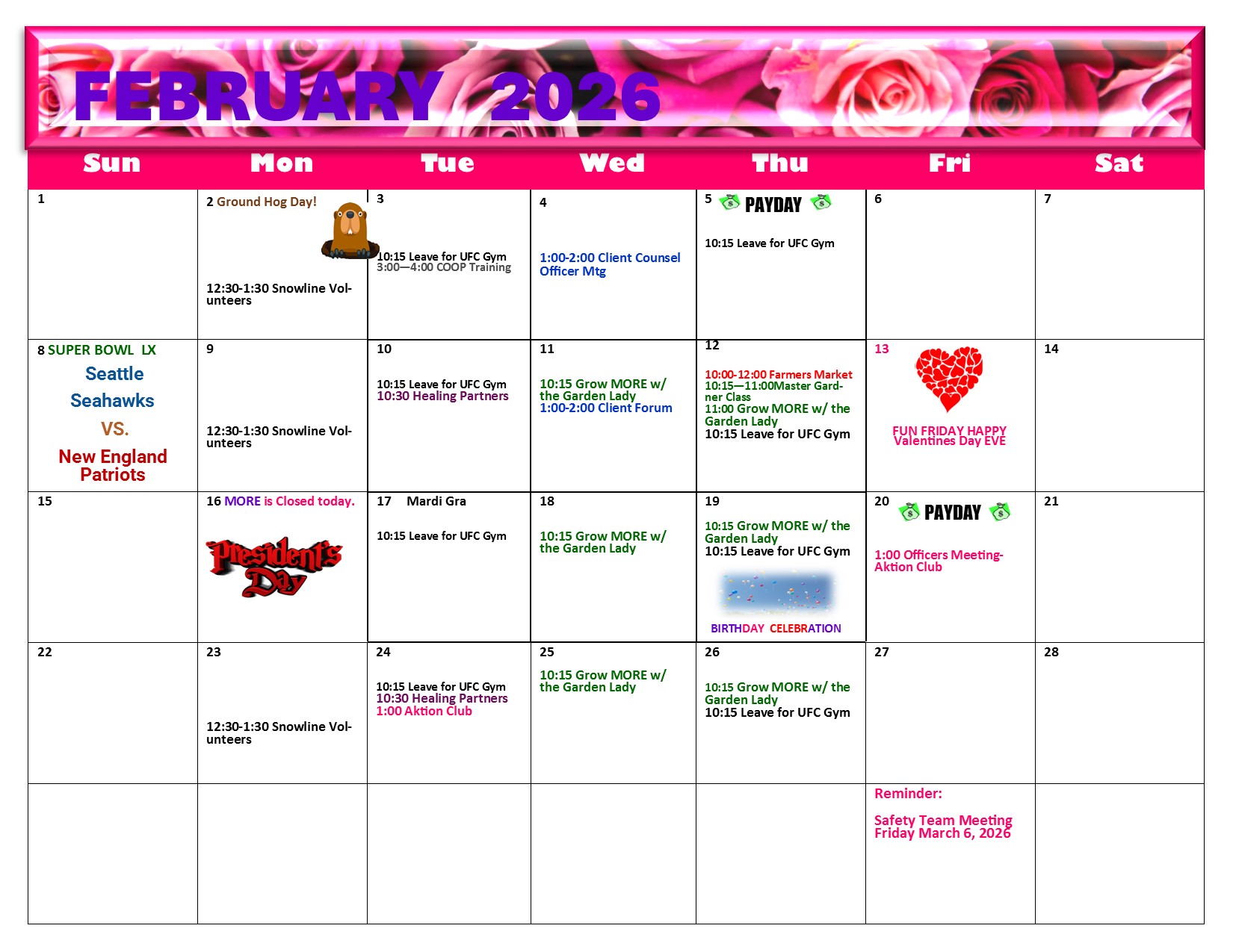 More February Calendar