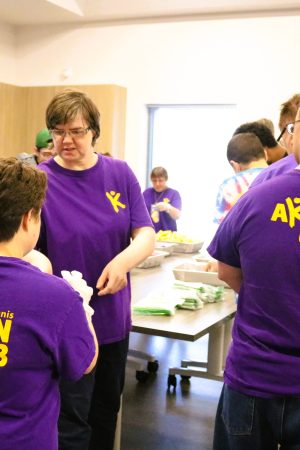 People gathered for Kiwanis Club